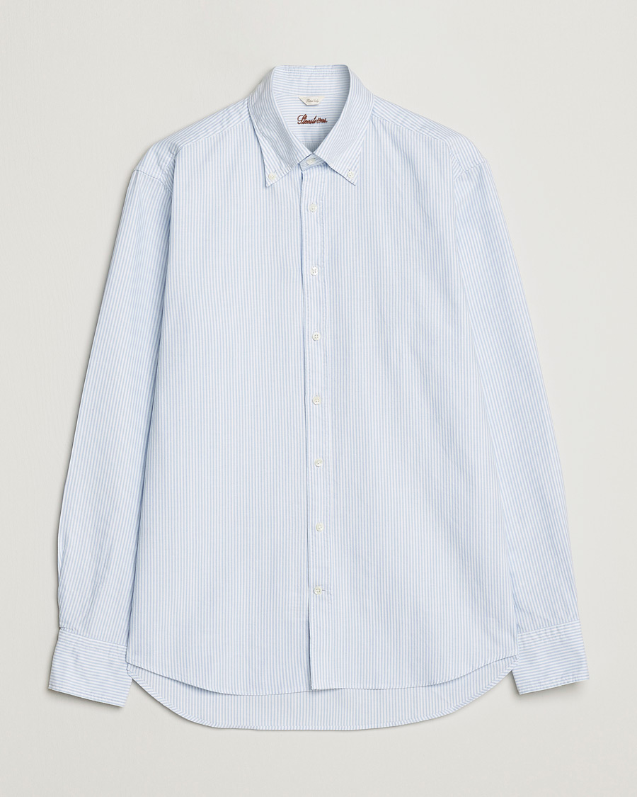 Mies |  | Stenströms | Fitted Body Oxford Shirt Blue/White