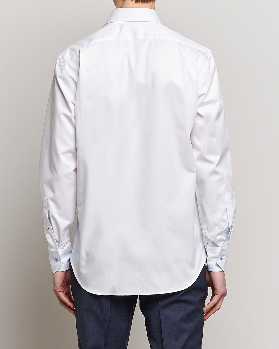 Mies | Kauluspaidat | Stenströms | Fitted Body Contrast Cut Away Shirt White