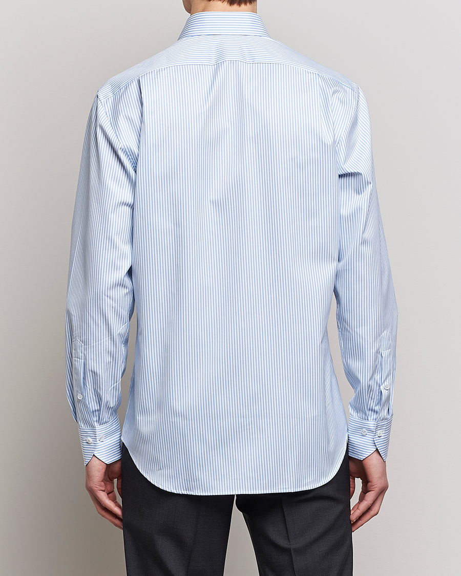 Mies | Kauluspaidat | Stenströms | Fitted Body Striped Cut Away Shirt Blue/White