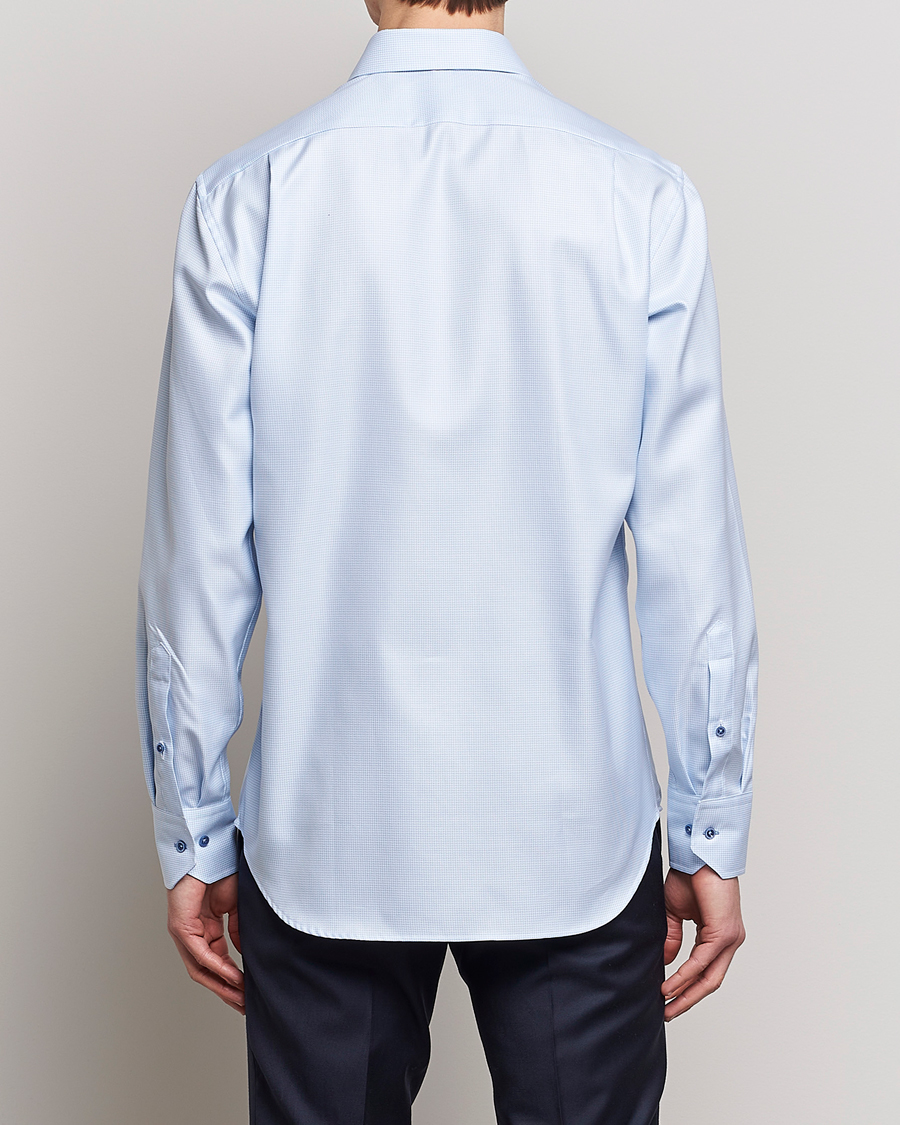 Mies | Kauluspaidat | Stenströms | Fitted Body Contrast Shirt Light Blue