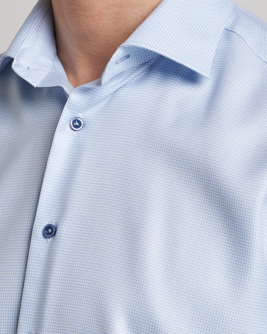 Mies | Kauluspaidat | Stenströms | Fitted Body Contrast Shirt Light Blue