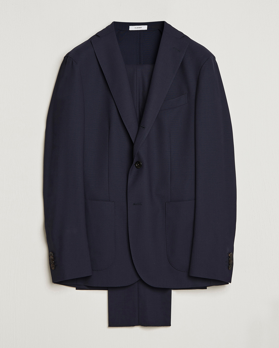 Mies | Puvut | Boglioli | K Jacket Wool Suit Navy