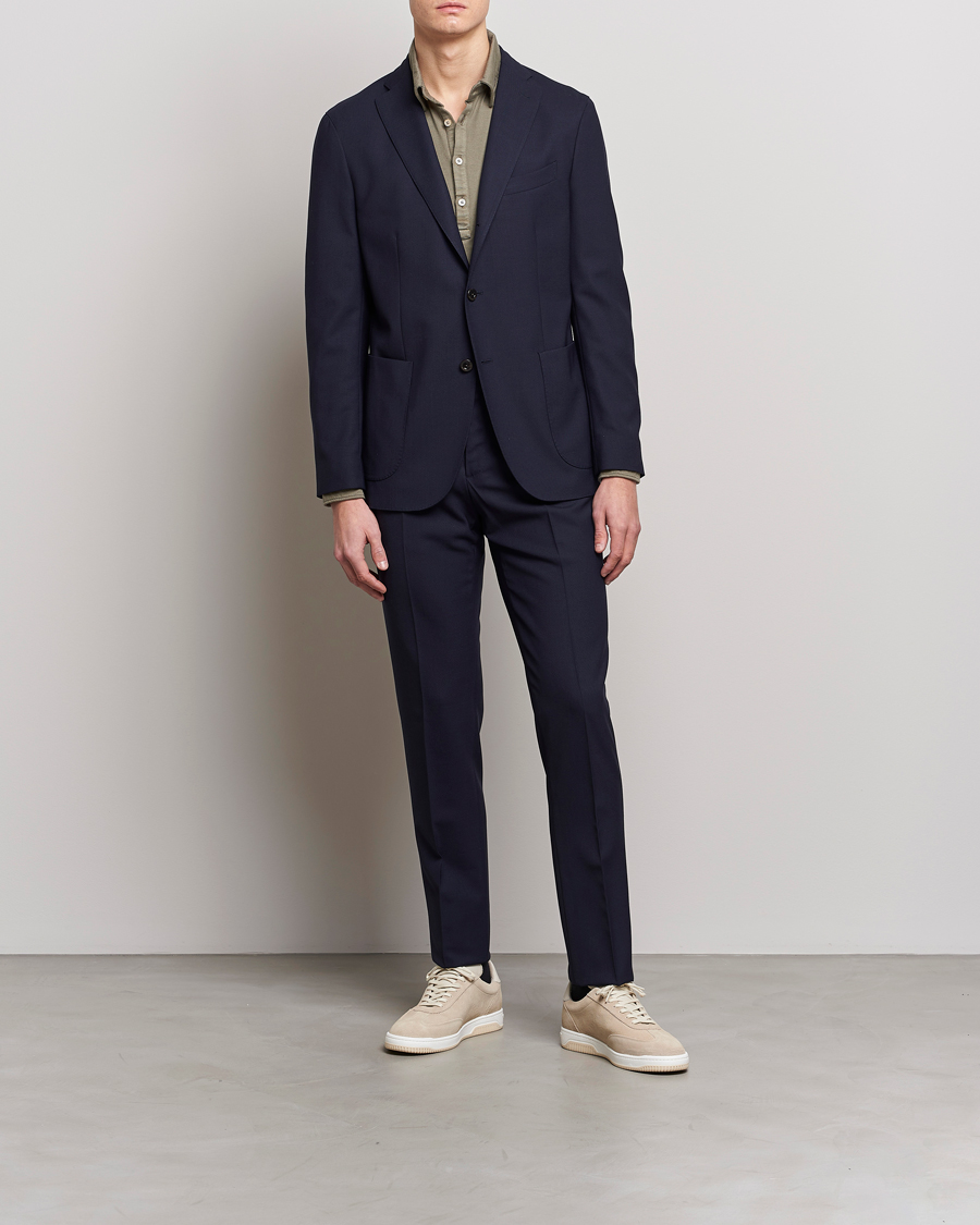 Mies | Puvut | Boglioli | K Jacket Wool Suit Navy