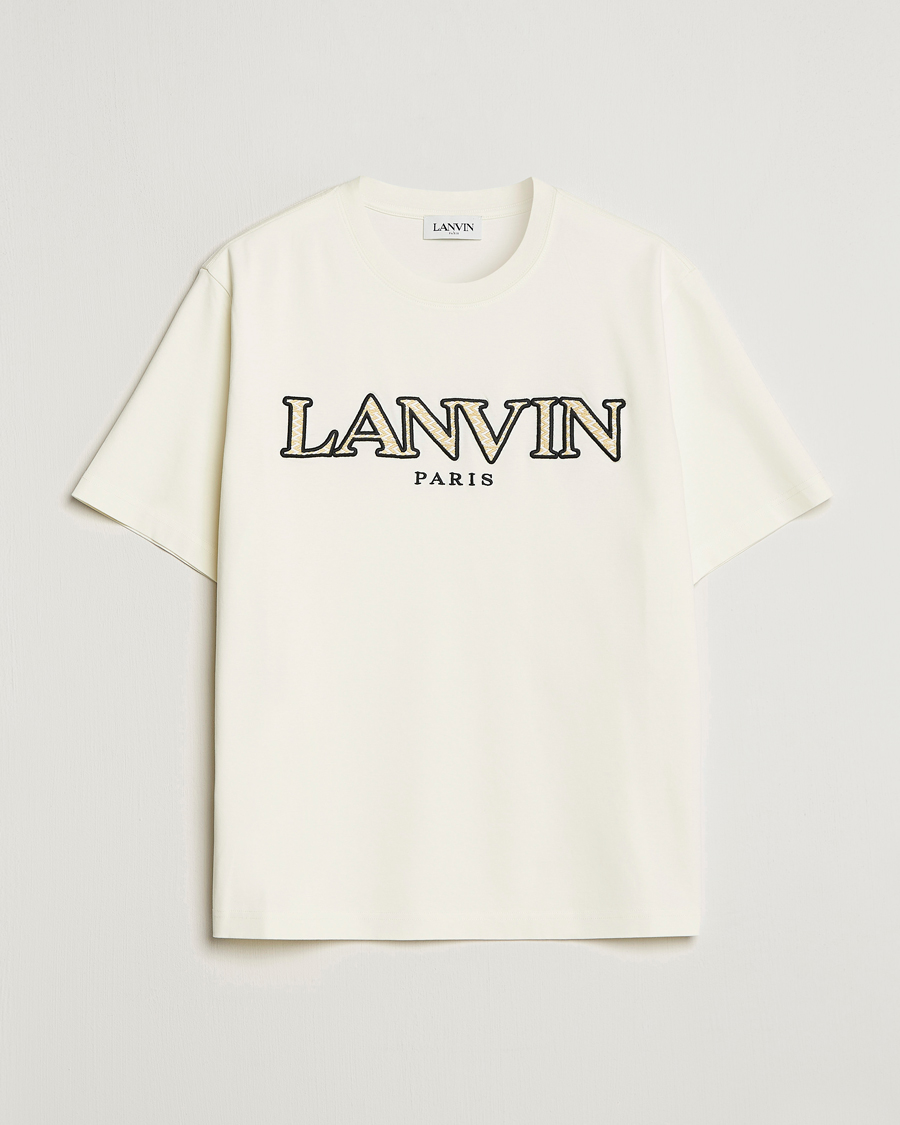 Mies | T-paidat | Lanvin | Curb Embroidered Logo T-Shirt Milk