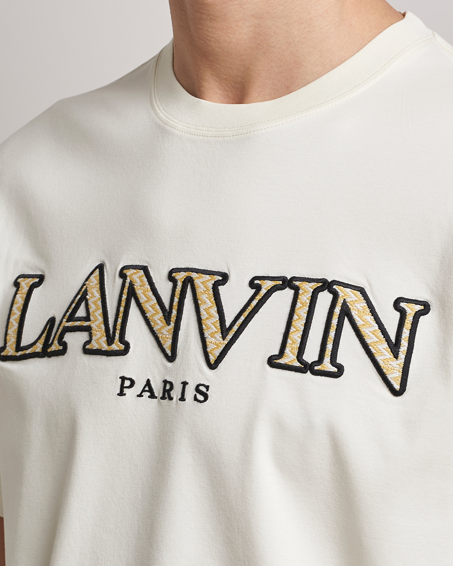 Mies | T-paidat | Lanvin | Curb Embroidered Logo T-Shirt Milk