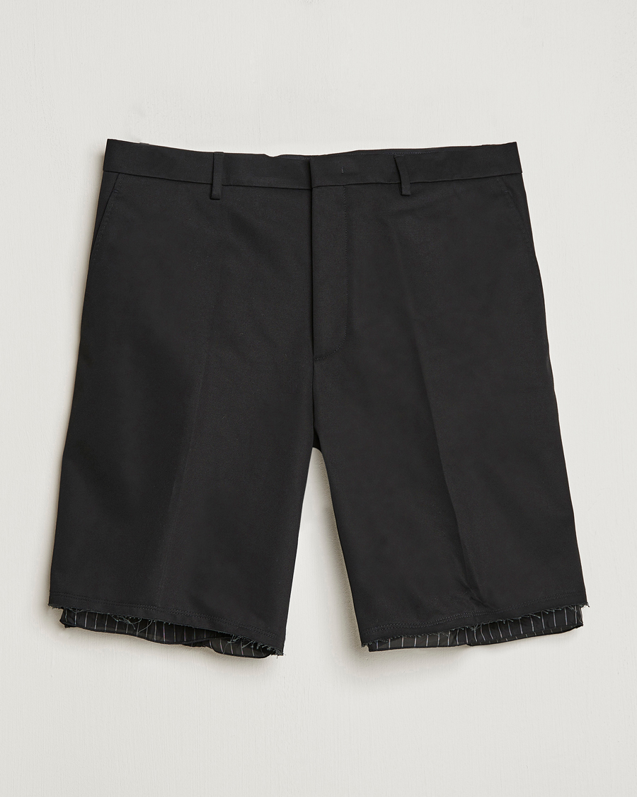 Mies | Shortsit | Lanvin | Raw Edge Tailored Shorts Black