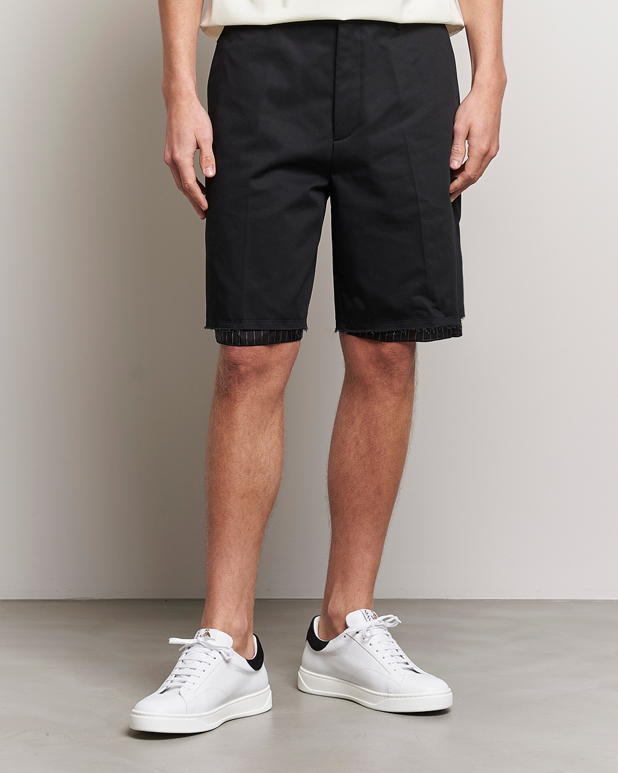 Mies | Chino-shortsit | Lanvin | Raw Edge Tailored Shorts Black