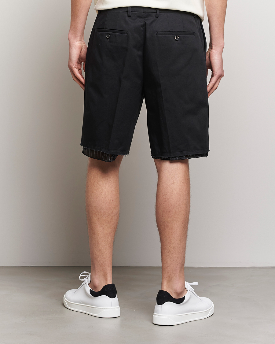 Mies | Shortsit | Lanvin | Raw Edge Tailored Shorts Black