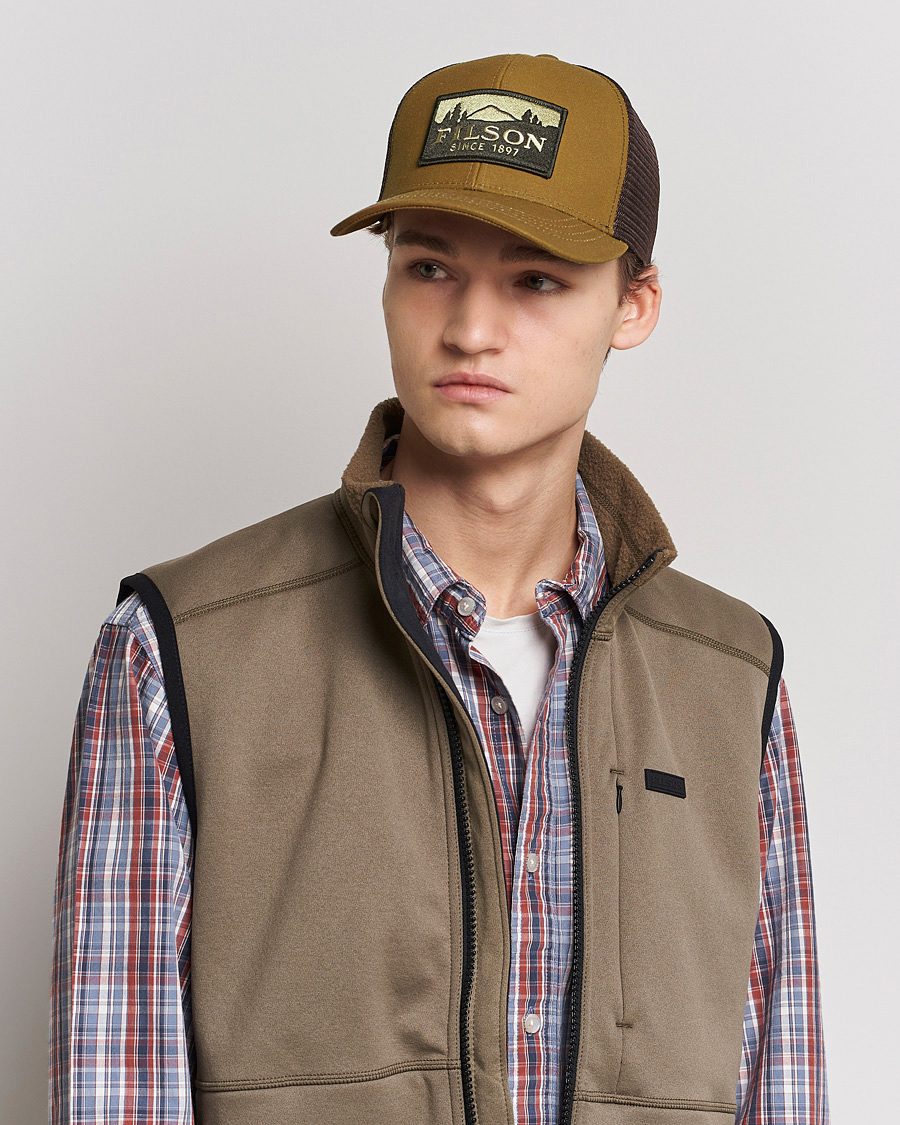 Mies | Päähineet | Filson | Logger Mesh Cap Dark Tan