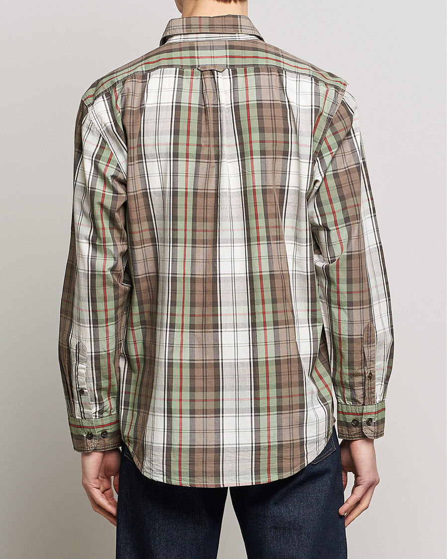 Mies | Kauluspaidat | Filson | Washed Feather Cloth Shirt Sage/Olive Plaid