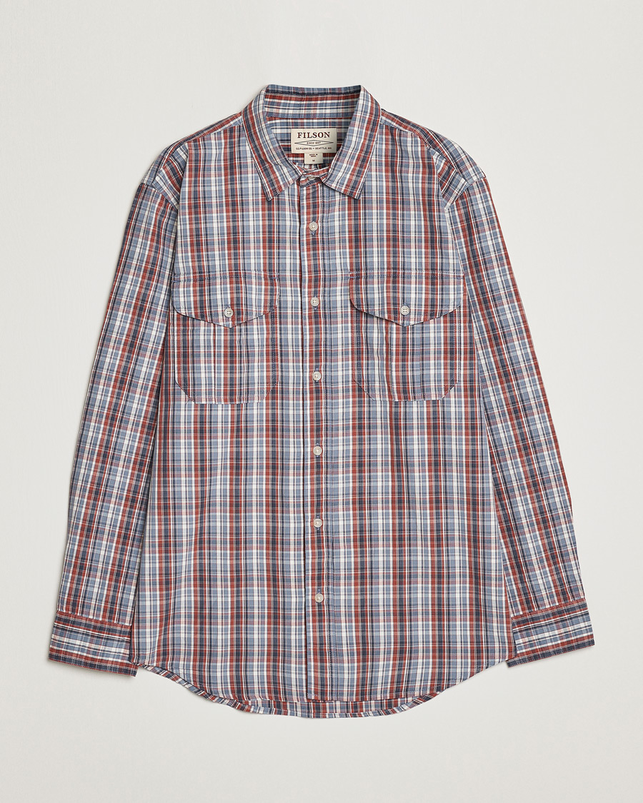 Mies | Kauluspaidat | Filson | Washed Feather Cloth Shirt Navy/Iron/Ivory