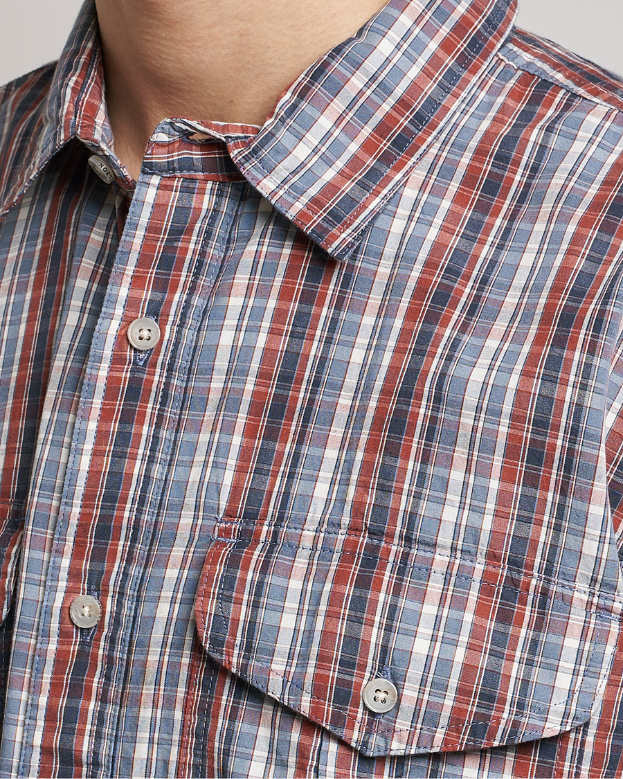 Mies | Kauluspaidat | Filson | Washed Feather Cloth Shirt Navy/Iron/Ivory