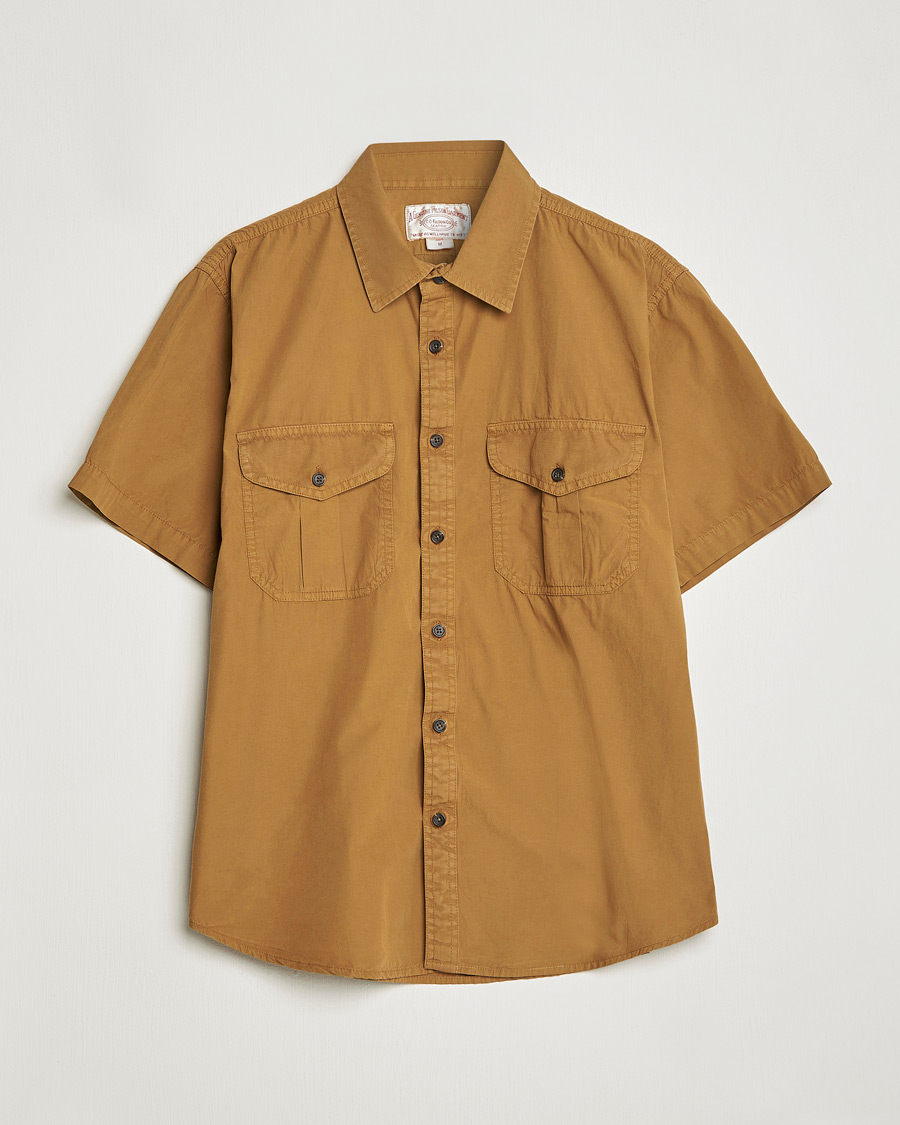 Mies | Kauluspaidat | Filson | Washed Feather Cloth Short Sleeve Shirt Gold Ochre
