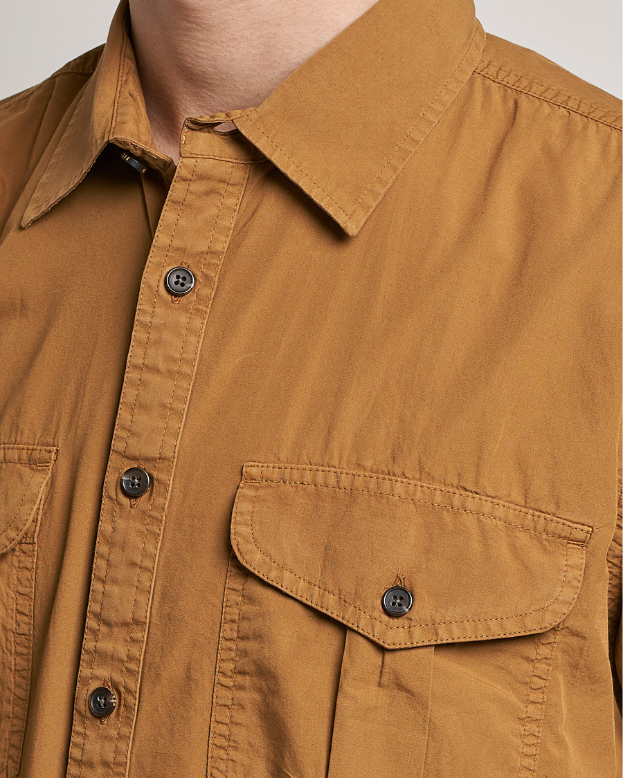 Mies | Kauluspaidat | Filson | Washed Feather Cloth Short Sleeve Shirt Gold Ochre