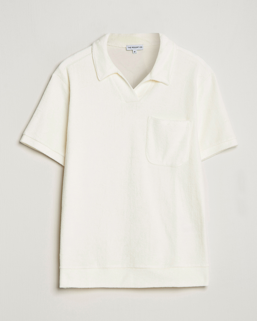 Mies | Pikeet | The Resort Co | Terry Polo Shirt White