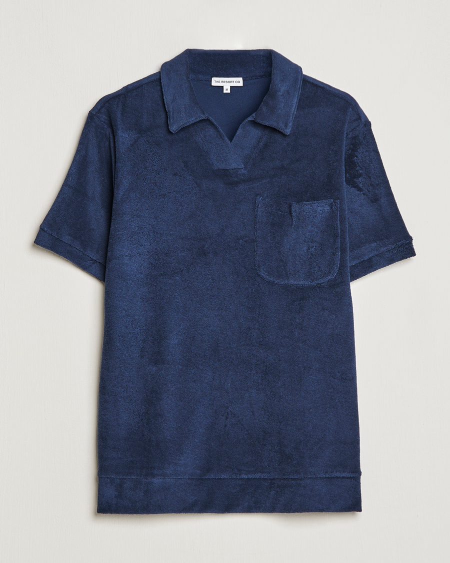 Mies | Pikeet | The Resort Co | Terry Polo Shirt Navy