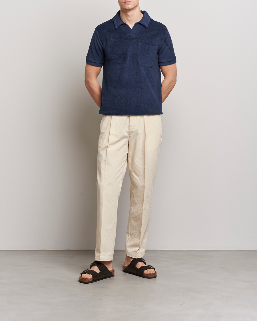 Mies | Pikeet | The Resort Co | Terry Polo Shirt Navy