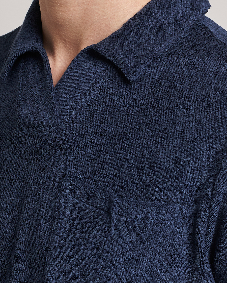 Mies | Pikeet | The Resort Co | Terry Polo Shirt Navy