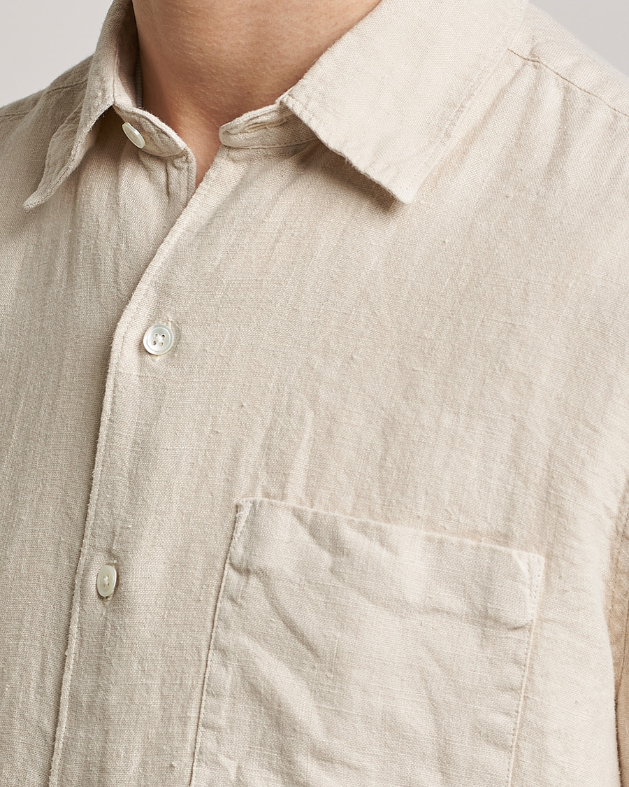 Mies | Kauluspaidat | A Day's March | Abu Linen Shirt Sand