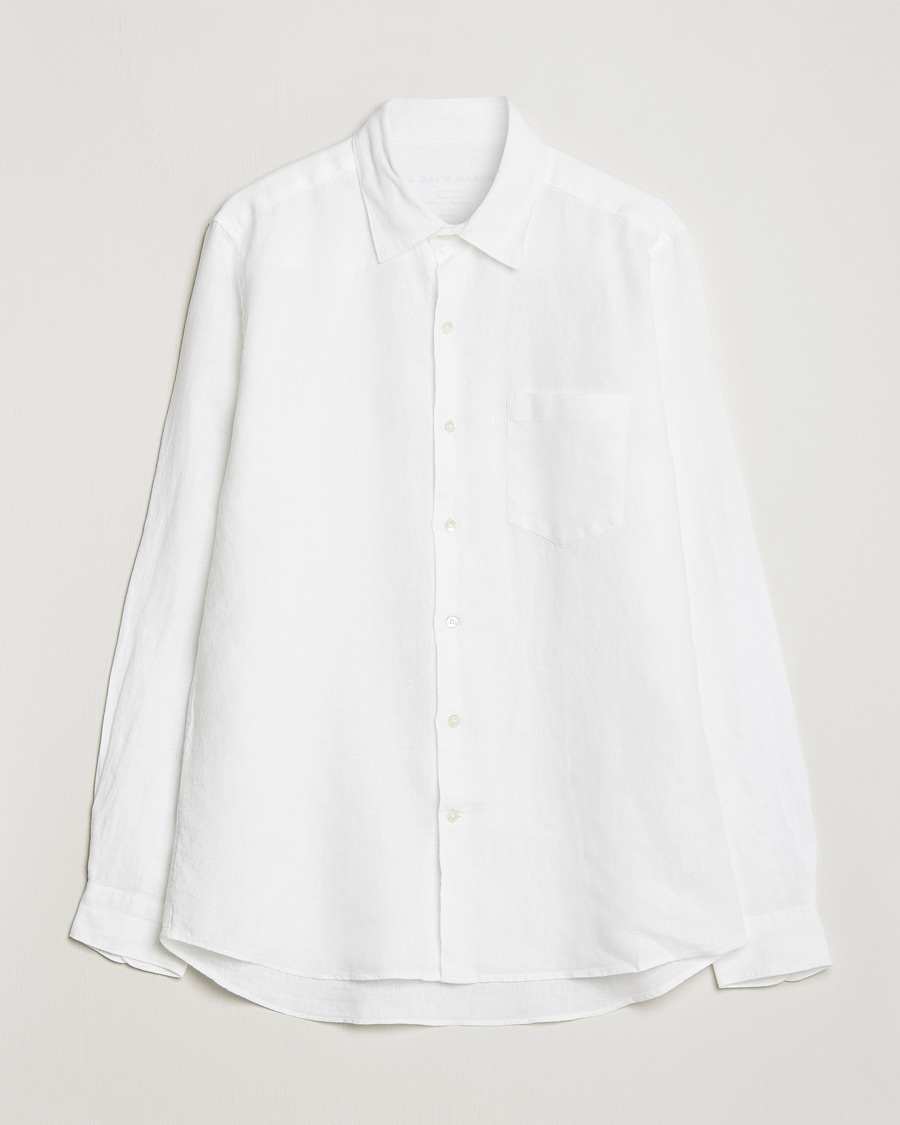 Mies | Contemporary Creators | A Day's March | Abu Linen Shirt White