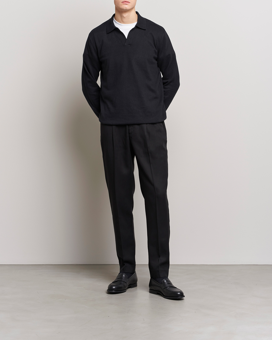 Mies | Housut | A Day's March | Smart Trouser Tencel Black