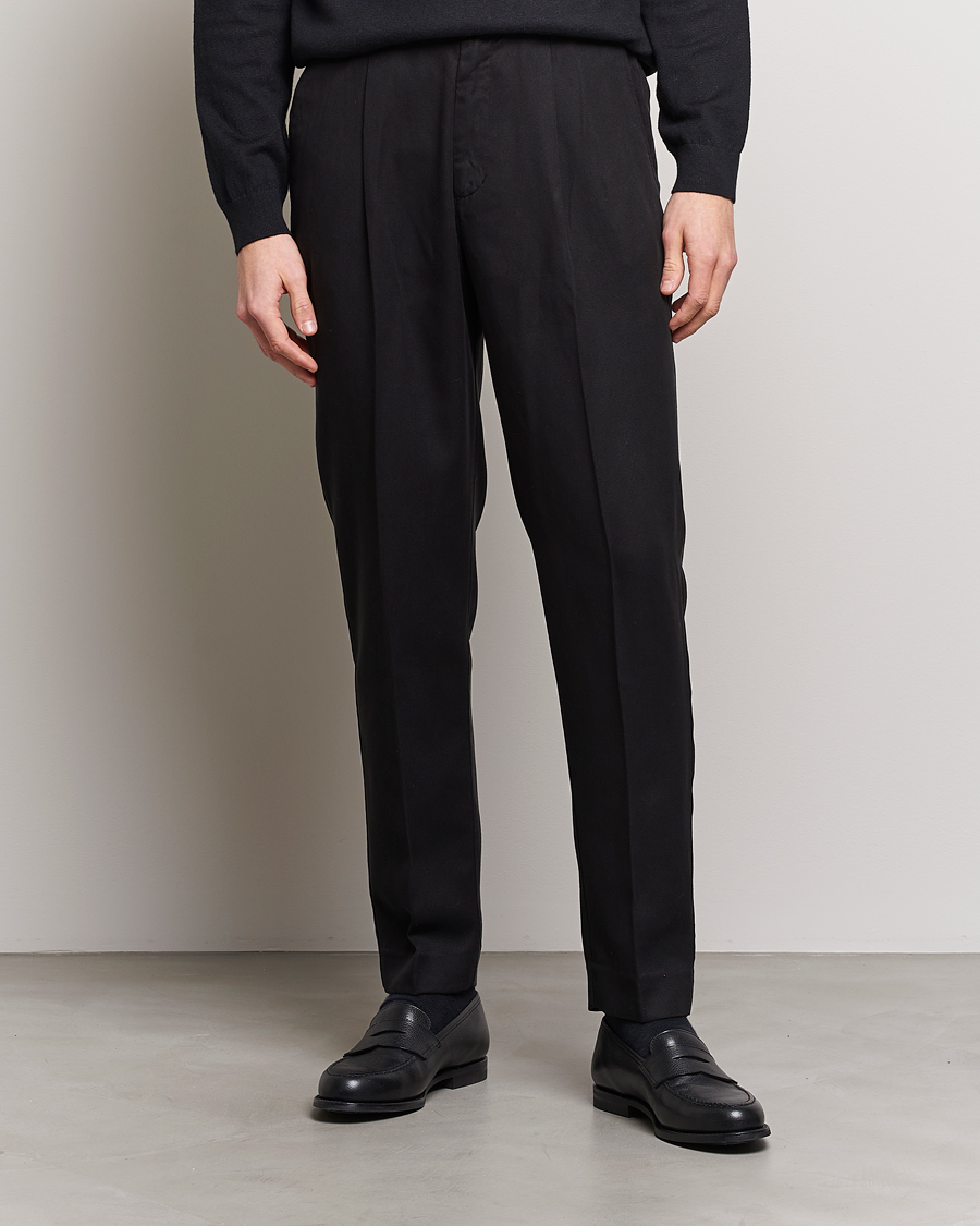 Mies | A Day's March | A Day's March | Smart Trouser Tencel  Black