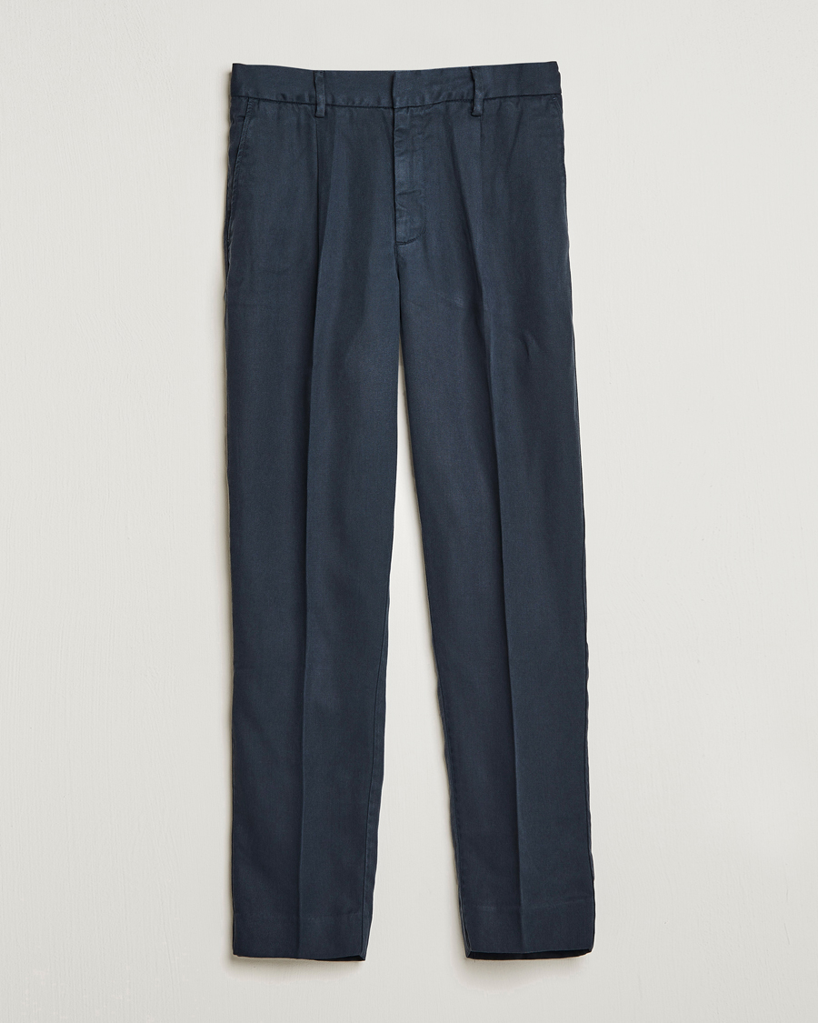 Mies | Housut | A Day's March | Smart Trouser Tencel Navy