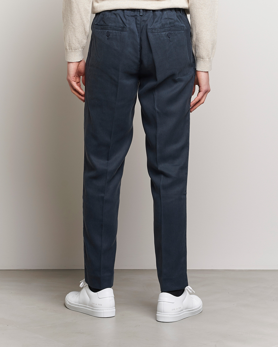 Mies | Housut | A Day's March | Smart Trouser Tencel Navy