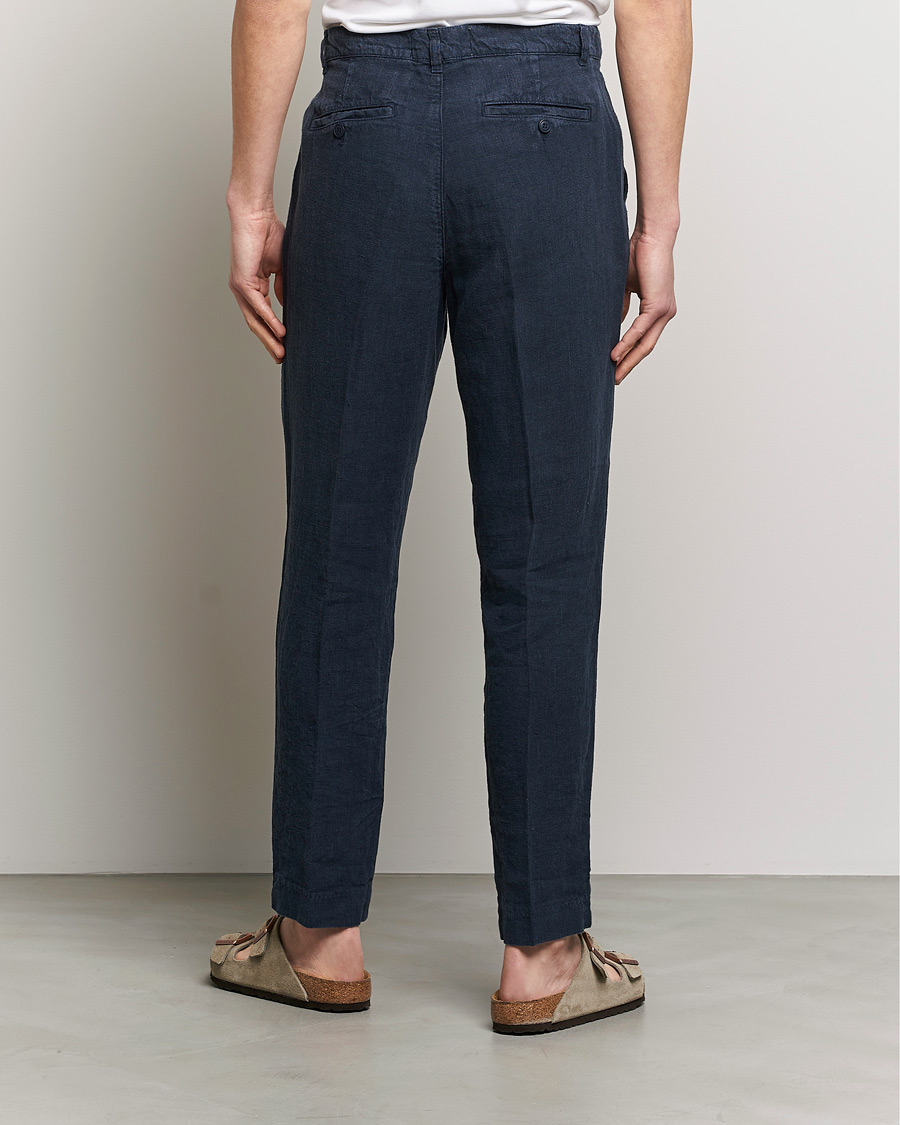 Mies | Housut | A Day's March | Madu Linen Trouser Navy