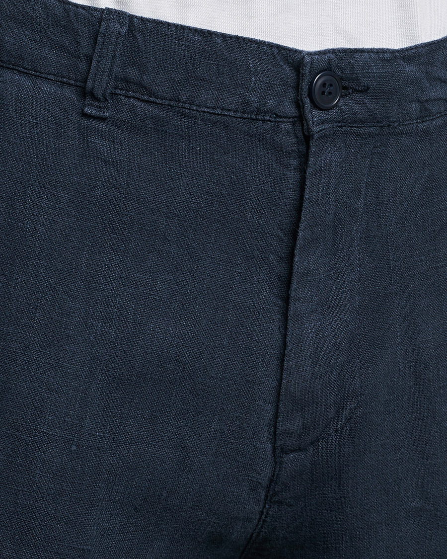 Mies | Housut | A Day's March | Madu Linen Trouser Navy
