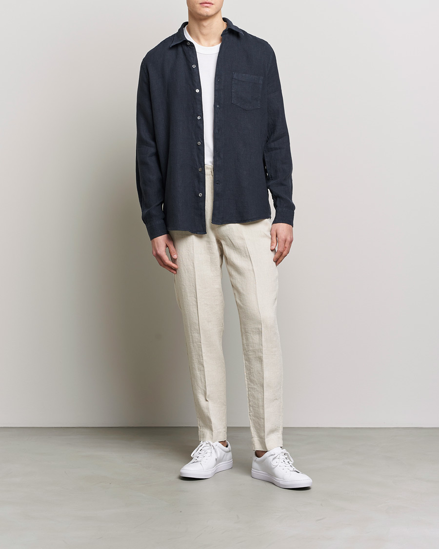 Mies | Housut | A Day's March | Madu Linen Trouser Oyster