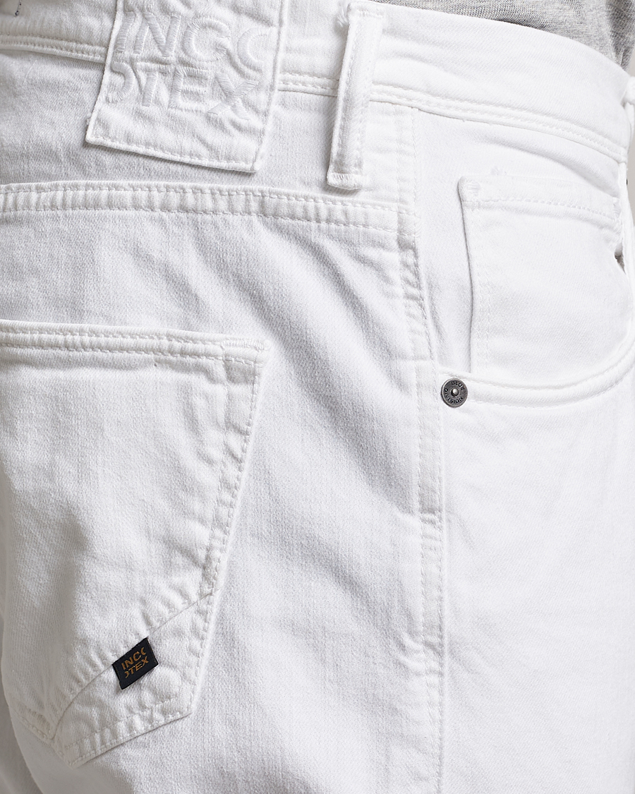 Mies | Housut | Incotex | Cotton Stretch 5-Pocket Pants White