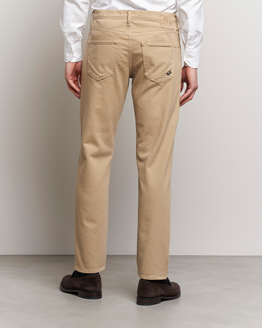 Mies | Housut | Incotex | Cotton Stretch 5-Pocket Pants Beige