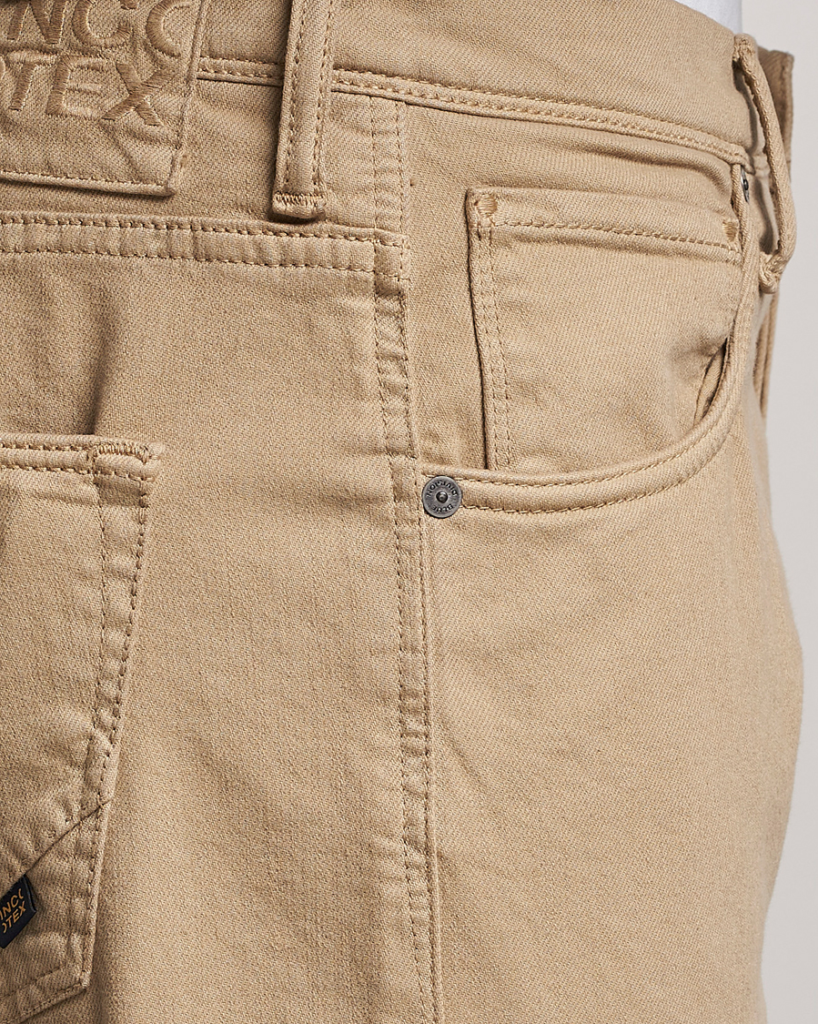 Mies | Housut | Incotex | Cotton Stretch 5-Pocket Pants Beige