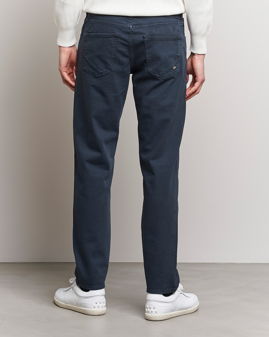 Mies | Housut | Incotex | Cotton Stretch 5-Pocket Pants Navy