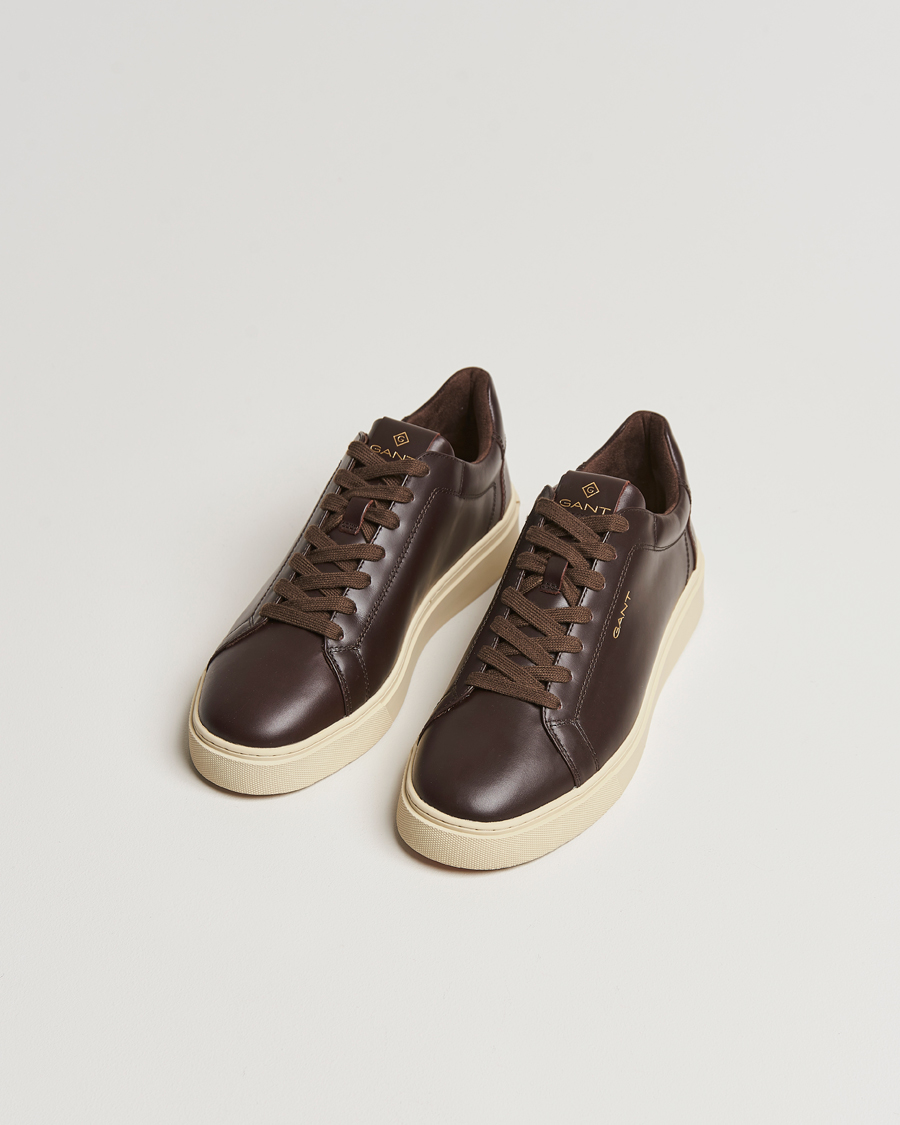 Mies | GANT | GANT | Mc Julien Leather Sneaker Dark Brown