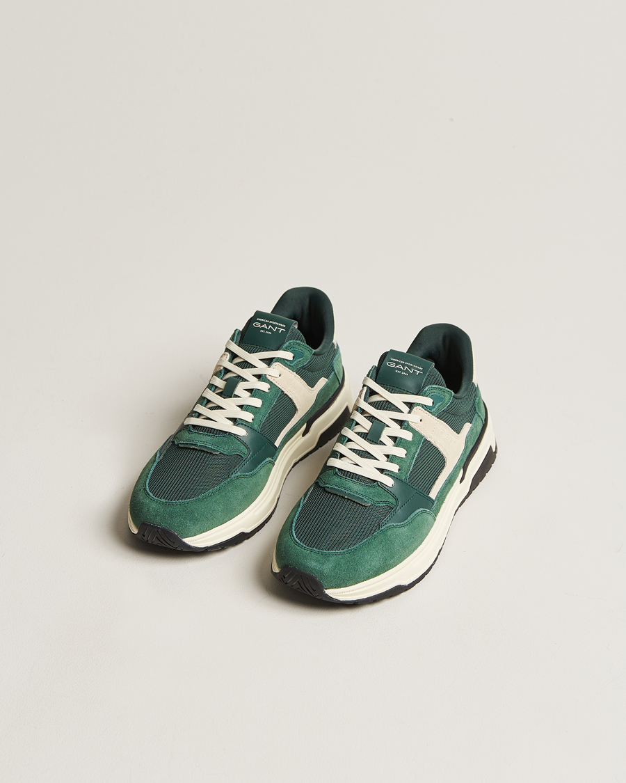 Mies | GANT | GANT | Jeuton Running Sneaker Tartan Green