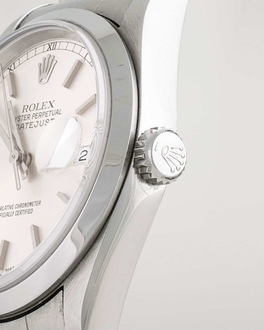 Mies | Rolex Pre-Owned Datejust 16200 Oyster Perpetual Steel Silver | Rolex Pre-Owned | Datejust 16200 Oyster Perpetual Steel Silver