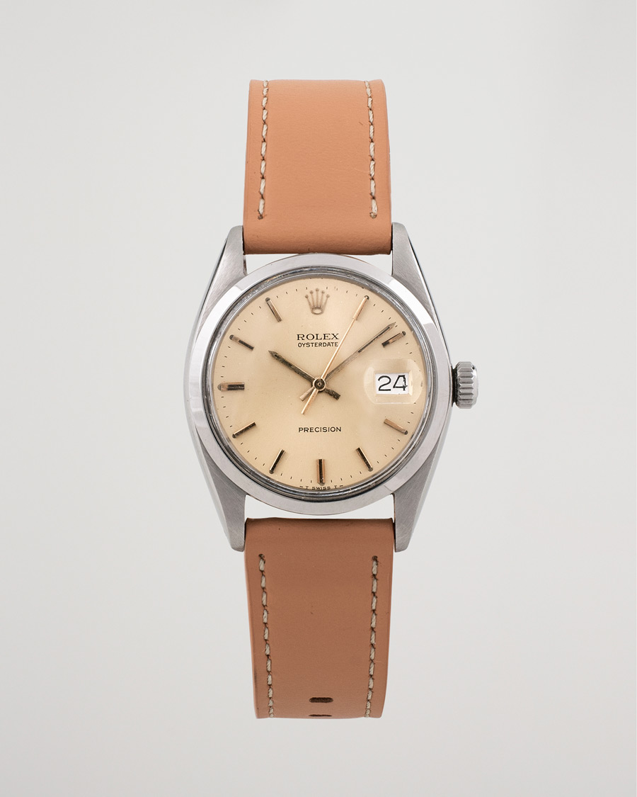 Mies | Rolex Pre-Owned Precision 6694 Oysterdate Steel White | Rolex Pre-Owned | Precision 6694 Oysterdate Steel White