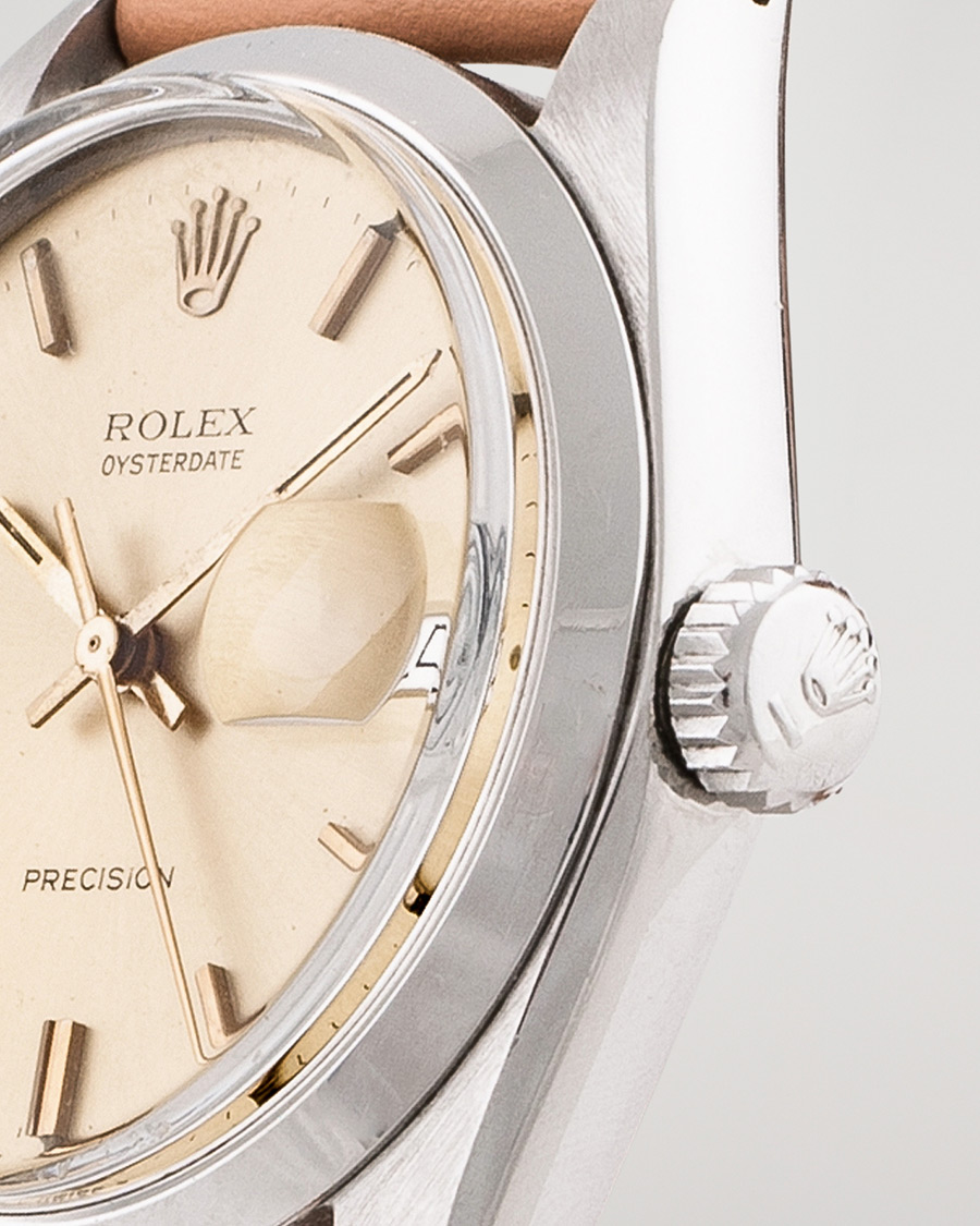 Mies | Rolex Pre-Owned Precision 6694 Oysterdate Steel White | Rolex Pre-Owned | Precision 6694 Oysterdate Steel White