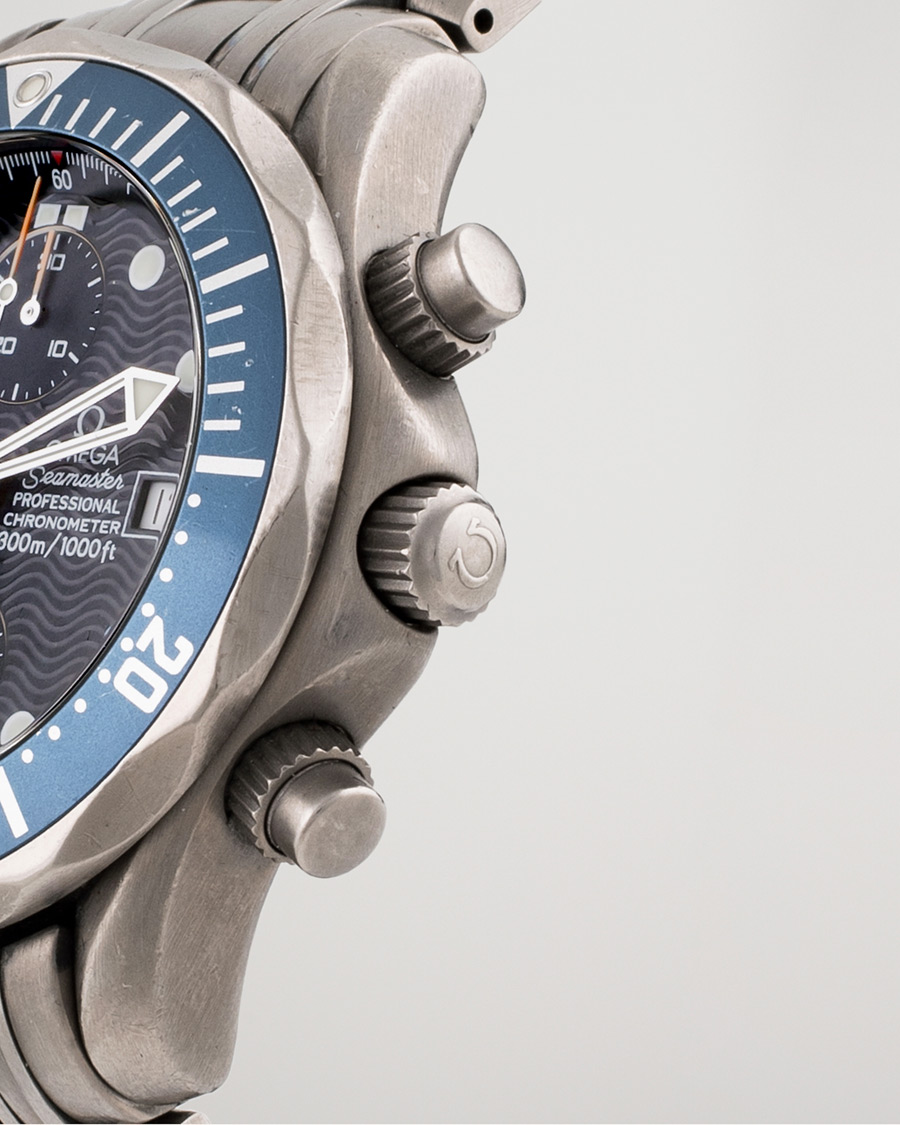 Mies | Omega Pre-Owned Seamaster Diver 300M Chrono 2298.80.00 Titan Blue | Omega Pre-Owned | Seamaster Diver 300M Chrono 2298.80.00 Titan Blue