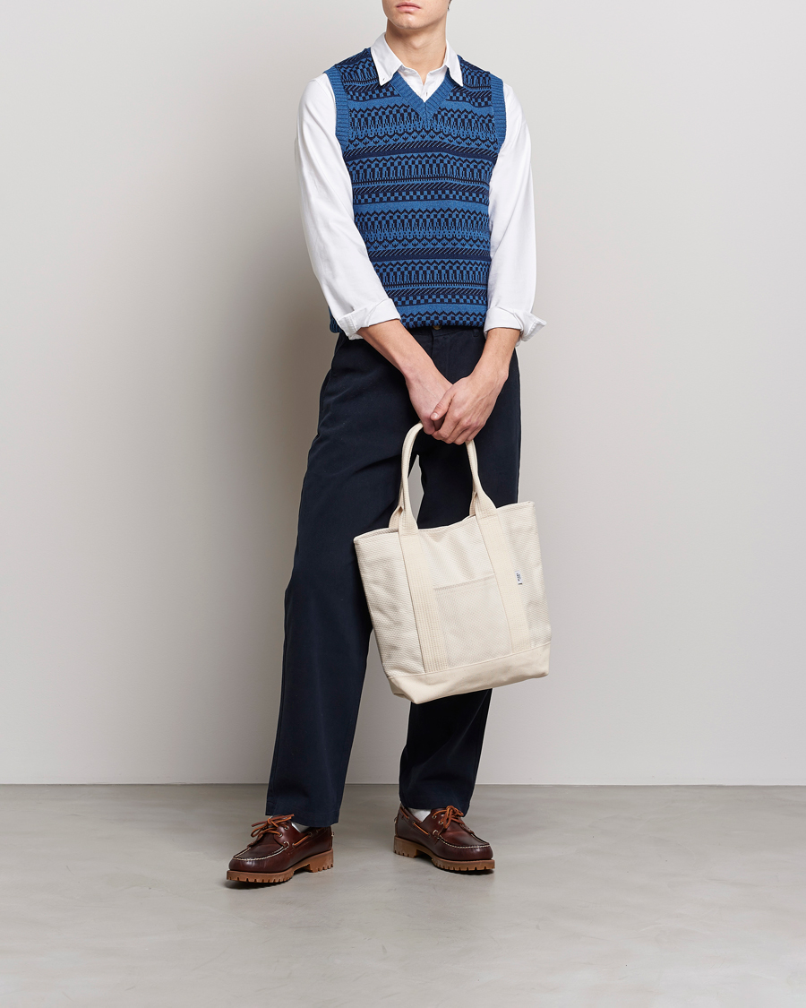 Mies | Puserot | BEAMS PLUS | Knit Fairisle Vest Navy