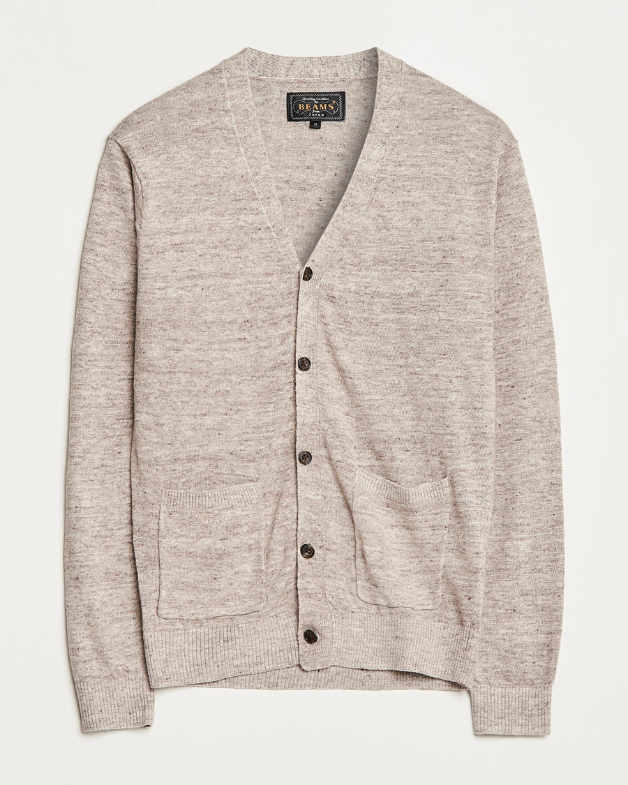 Mies | Puserot | BEAMS PLUS | Linen Cardigan Beige