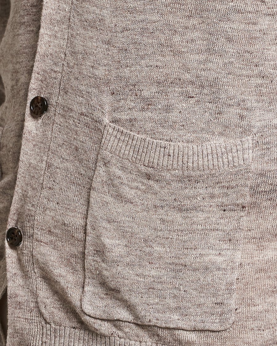 Mies | Puserot | BEAMS PLUS | Linen Cardigan Beige
