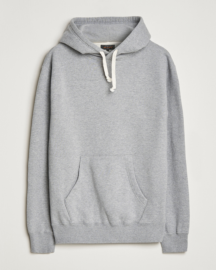 Mies | Puserot | BEAMS PLUS | Japanese Cotton Hoodie Heather Grey