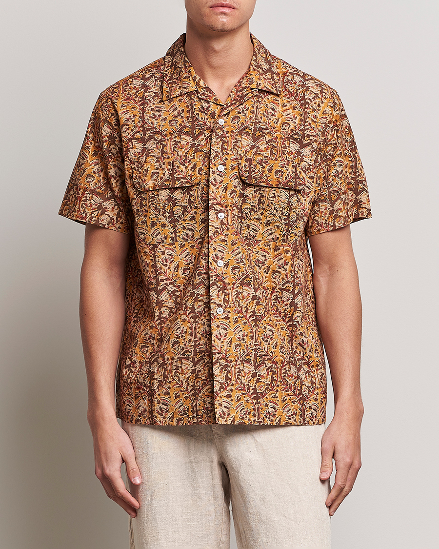 Mies | Kauluspaidat | BEAMS PLUS | Block Print Camp Shirt Brown