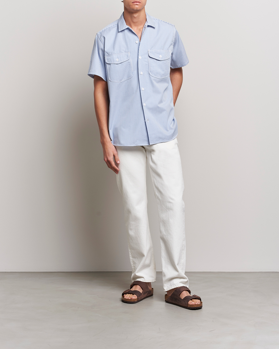 Mies | Kauluspaidat | BEAMS PLUS | Short Sleeve Work Shirt Light Blue