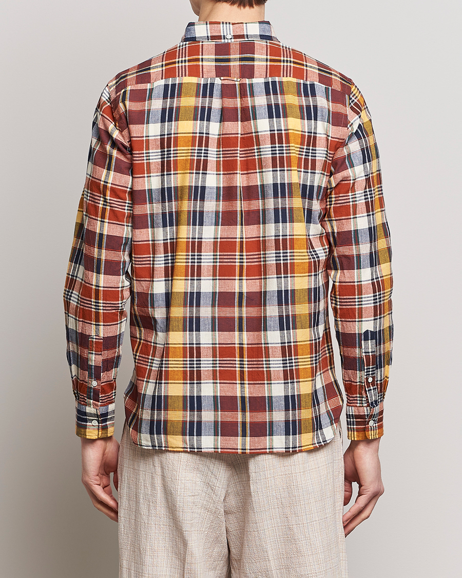 Mies | Kauluspaidat | BEAMS PLUS | Indian Madras Button Down Shirt Brown Check