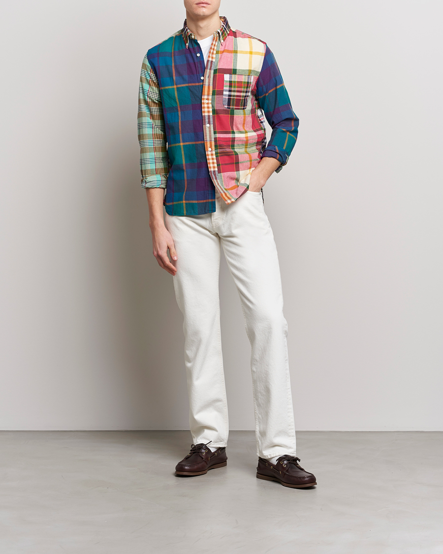 Mies | Kauluspaidat | BEAMS PLUS | Indian Madras Button Down Shirt Multicolor