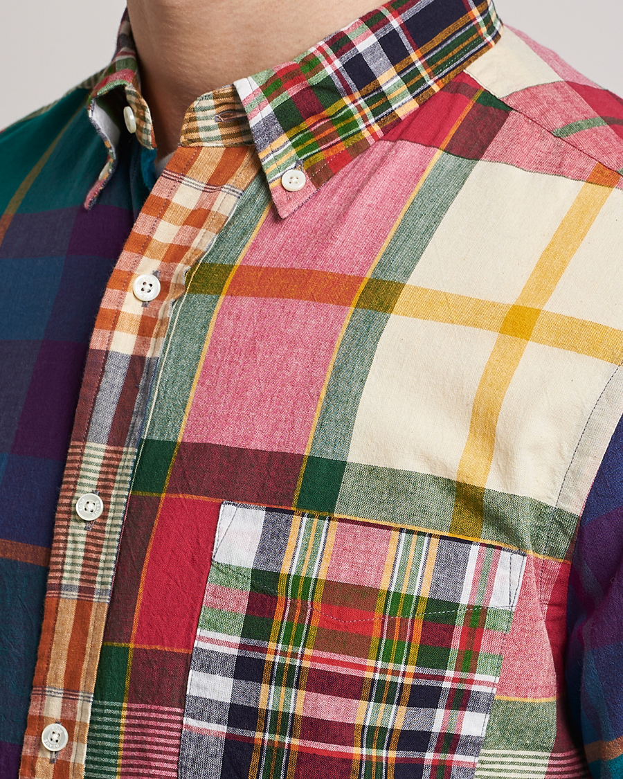 Mies | Kauluspaidat | BEAMS PLUS | Indian Madras Button Down Shirt Multicolor